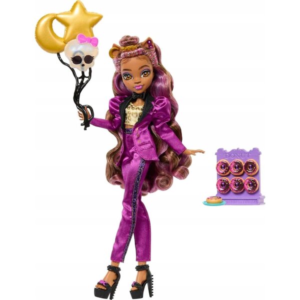 Lal ka Monster High Clawdeen Wolf Monsterball 29 cm mit elegantem Kleid