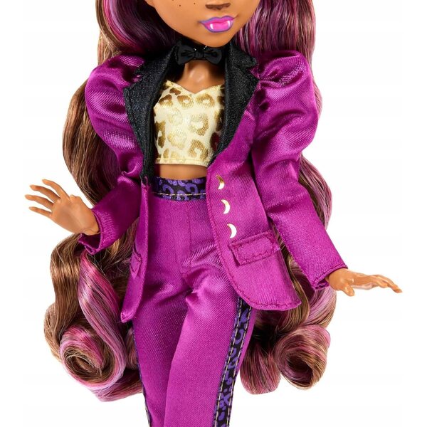 Lal ka Monster High Clawdeen Wolf Monsterball 29 cm mit elegantem Kleid