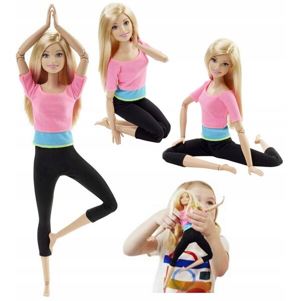 Barbie Made to Move Gimnastyczka mit 22 Artikulationspunkten und Sportbekleidung