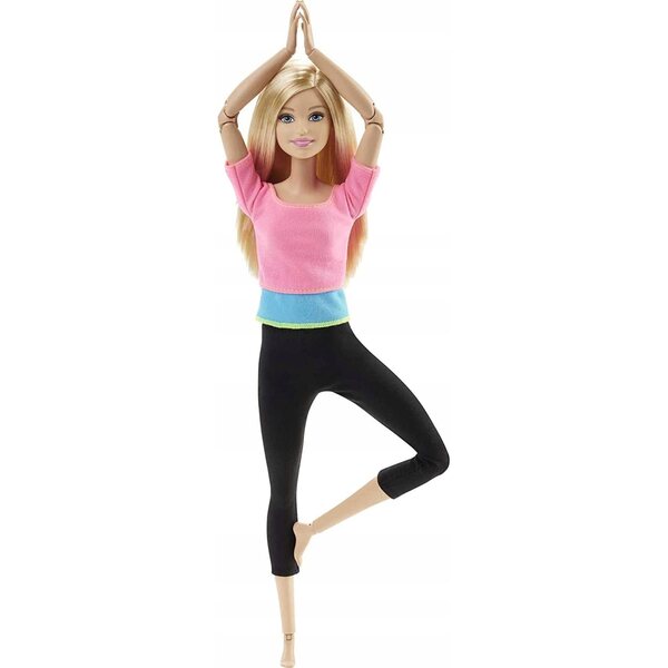 Barbie Made to Move Gimnastyczka mit 22 Artikulationspunkten und Sportbekleidung