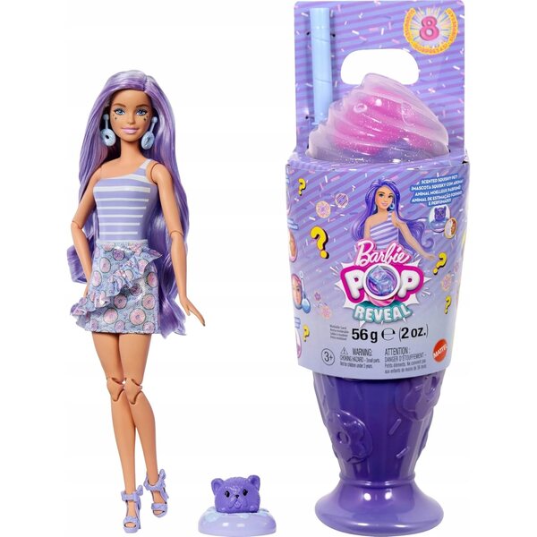 Barbie Pop Reveal 29 cm mit Farbwechsel und Duftschleim – Mattel