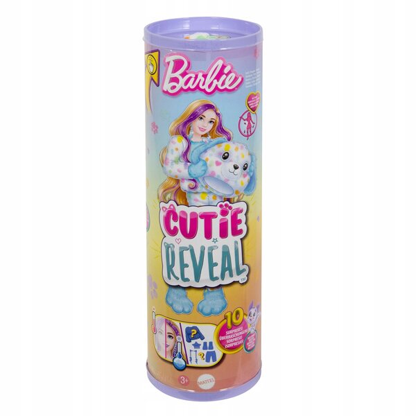 Barbie Cutie Reveal Dalmatiner – Puppe mit 10 Überraschungen und einer farbenfrohen Metamorphose