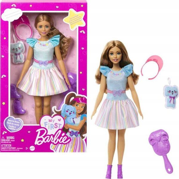 Barbie Moja Pierwsza mit Zubehör – große Modepuppe für Kinder ab 3 Jahren