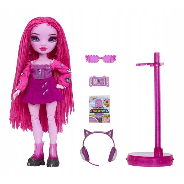 Bambola Rainbow High Shadow Pinkie James con Accessori e Abbigliamento Moda