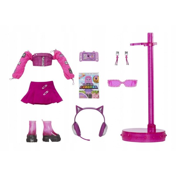Bambola Rainbow High Shadow Pinkie James con Accessori e Abbigliamento Moda