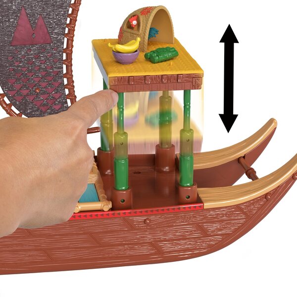 Disney Vaiana 2 – Abenteuerkajak mit Minilalka und Zubehör für Kinder