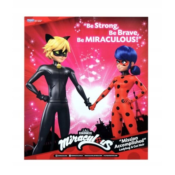 Miraculous Ladybug e Gatto Nero bambola Playmates Toys per bambini 4+