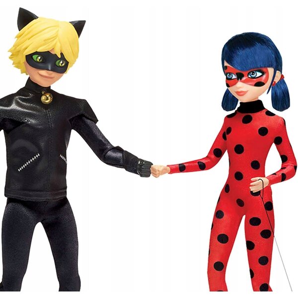 Miraculous Ladybug e Gatto Nero bambola Playmates Toys per bambini 4+