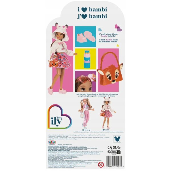 Lalola Modell Disney ILY 4Ever Bambi 30 cm mit Zubehör für Kinder