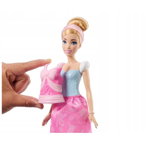 Bambola Disney Princess Cenerentola 2in1 con abiti e accessori intercambiabili