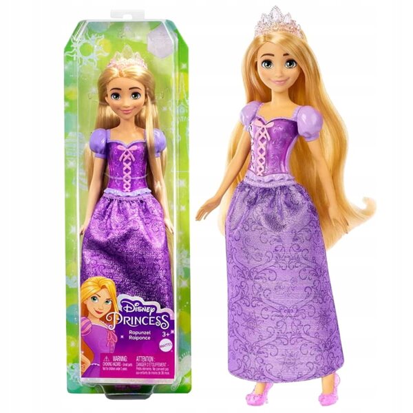 Bambola Rapunzel Disney Princess Mattel da 29 cm, perfetta per bambini dai 3 anni in su