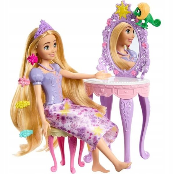 Princess Roszpunka con Toaletka e Accessori Originale Disney Mattel