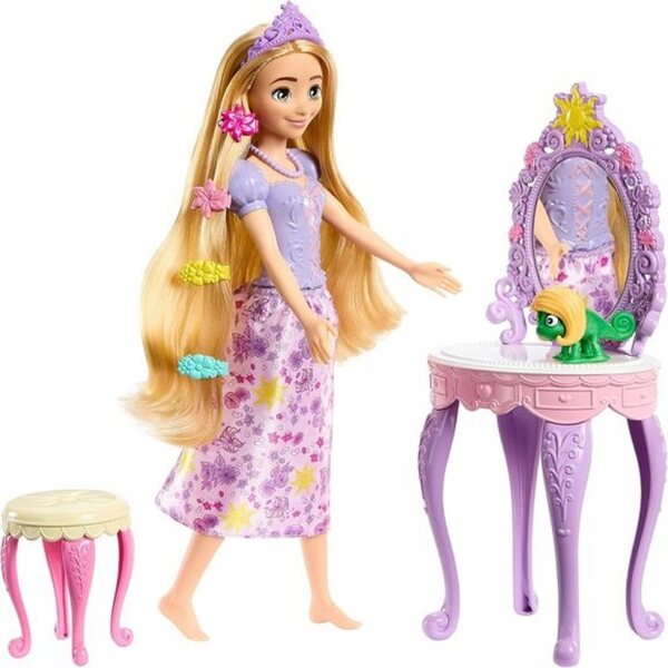 Princess Roszpunka con Toaletka e Accessori Originale Disney Mattel