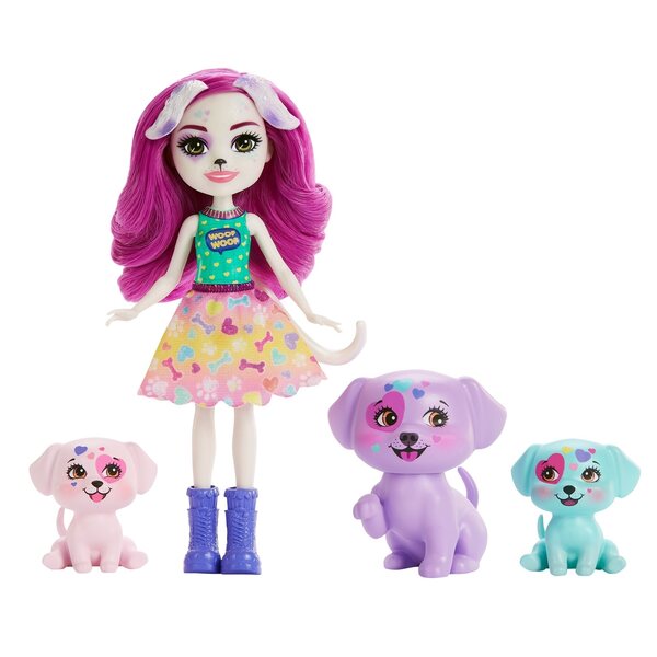 Bambola Enchantimals Dessa con dalmati - set con bambola e figurine