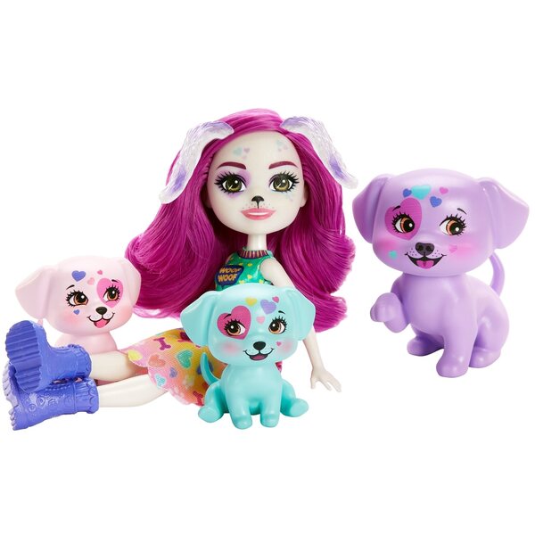 Bambola Enchantimals Dessa con dalmati - set con bambola e figurine