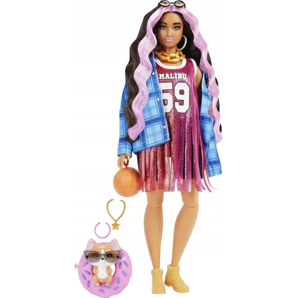 Mattel Barbie Extra - Lalka z pupilem (HDJ46)