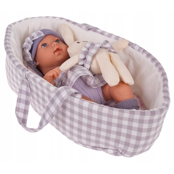 Grande bambola neonato con accessori, vestiti e marsupio - giocattolo educativo per bimbi 12m+
