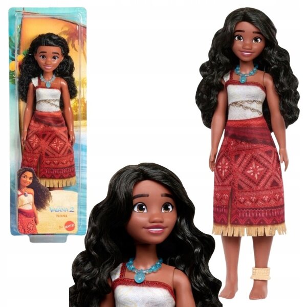 DISNEY VAIANA 2 LALKA PODSTAWOWA MOANA Z FILMU MODOWA KSIĘŻNICZKA AKCESORIA