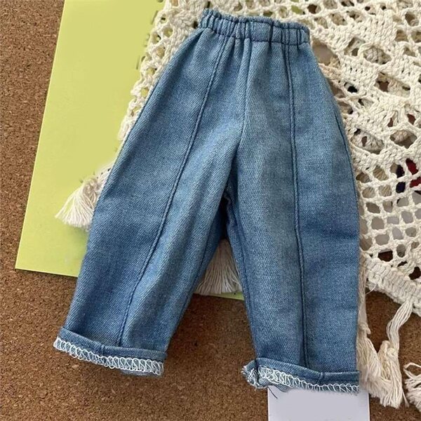 1:6 Blaue Hose mit weitem Bein für 12-Zoll-BJD-Puppen, stilvoll und bequem