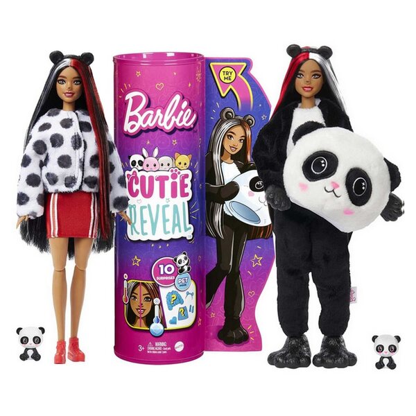 Barbie Cutie Reveal Panda mit 10 Überraschungen und Farbtransformation
