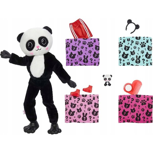Barbie Cutie Reveal Panda mit 10 Überraschungen und Farbtransformation
