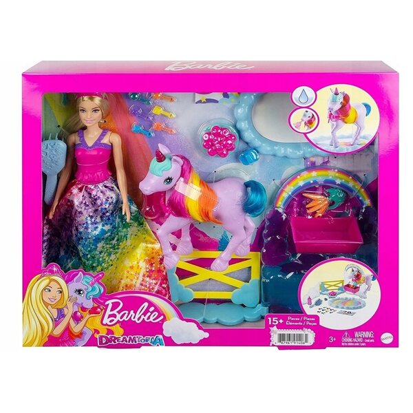Barbie Dreamtopia Einhorn und Magie Spielset 12,5" für Kinder ab 3 Jahren