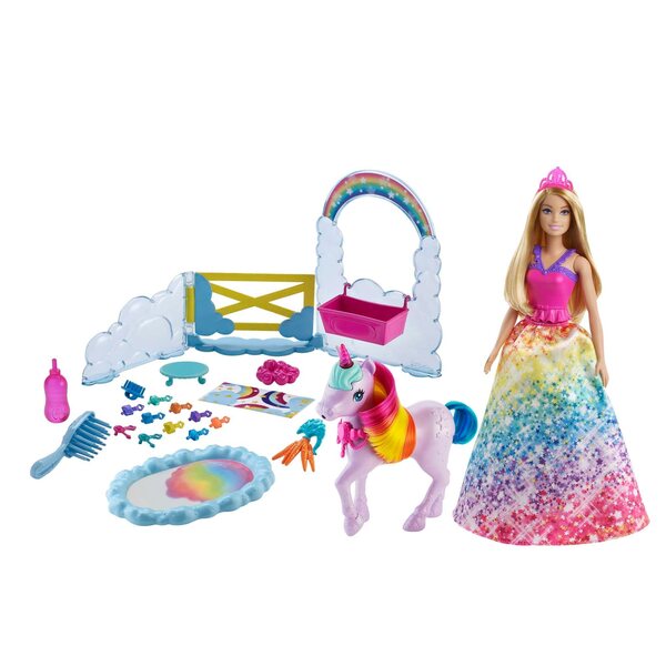 Barbie Dreamtopia Einhorn und Magie Spielset 12,5" für Kinder ab 3 Jahren