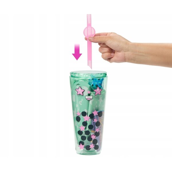 Barbie Pop Reveal Green Bubble Tea mit Grüntee-Duft und Zubehör