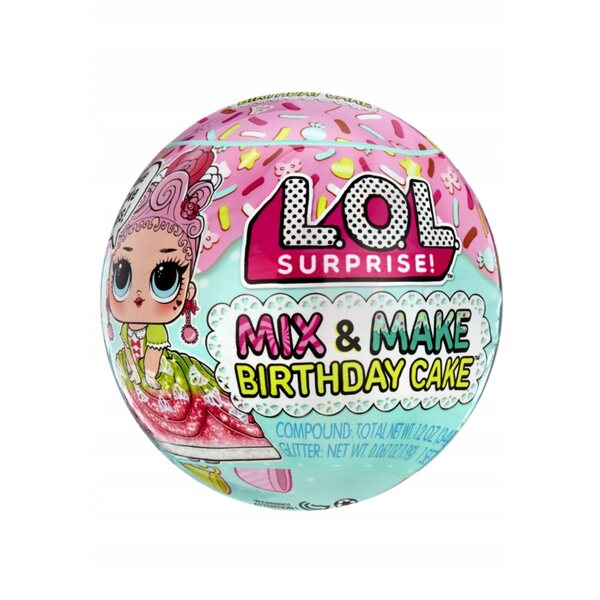 LOL Surprise Mix & Make Geburtstagstorte, kreatives Spielzeug für Kinder ab 3 Jahren