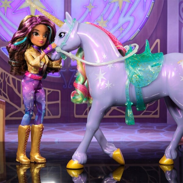 Bambola Sophia Unicorn Academy con chitarra e accessori - 33 cm