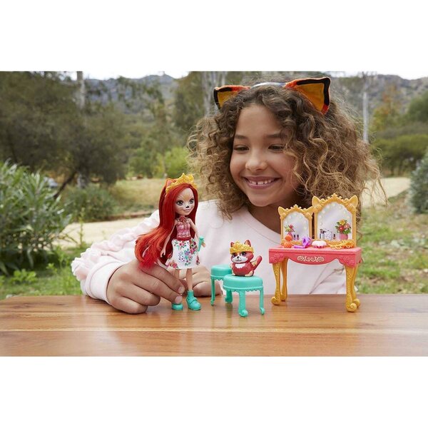 Bambola Enchantimals Royals Felicity Fox con Toeletta e Accessori per Bambini 4+