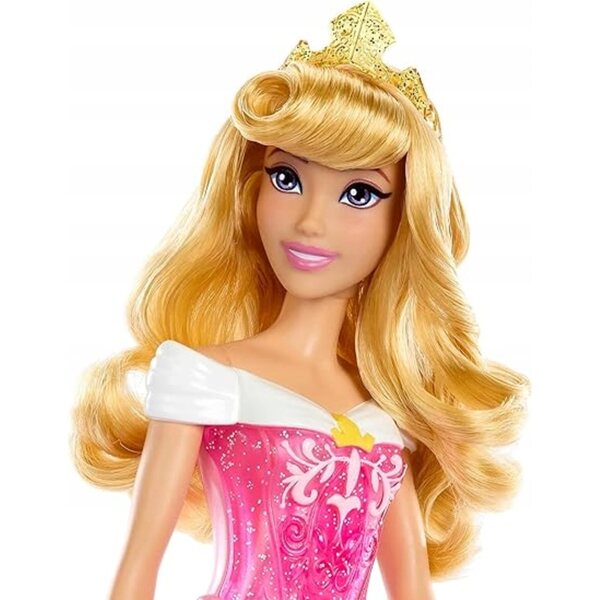 Mattel Disney Princess Aurora modepop met afneembare jurk en accessoires