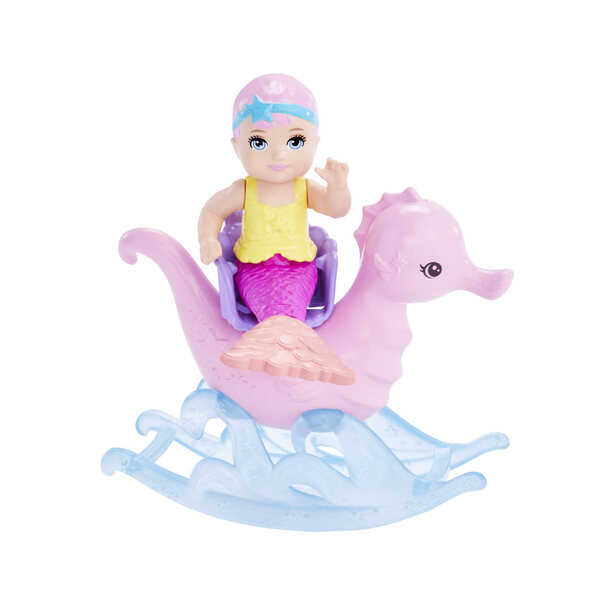 Barbie Dreamtopia Meerjungfrau-Puppenset mit Pflege- und Babyzubehör, 3+