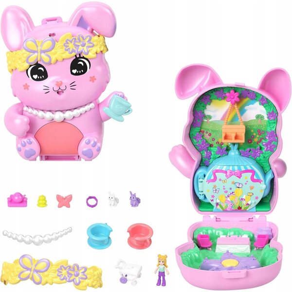 Polly Pocket Compatto Bunny Set da tè Mini Gioco Creativo