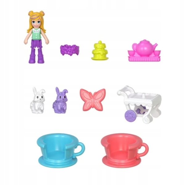 Polly Pocket Compatto Bunny Set da tè Mini Gioco Creativo