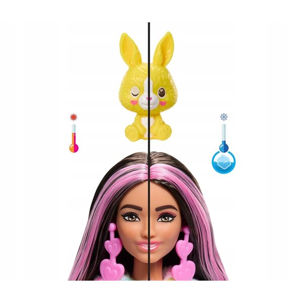 Barbie Cutie Reveal Puppe mit Hase und Farbwechsel + Originalzubehör