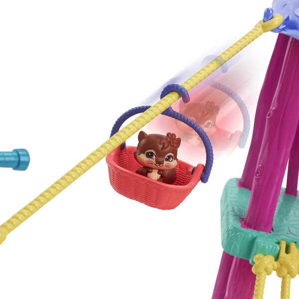 Enchantimals-Set mit 2 Puppen, 2 Tieren und Spielbereich für Kinder ab 4 Jahren