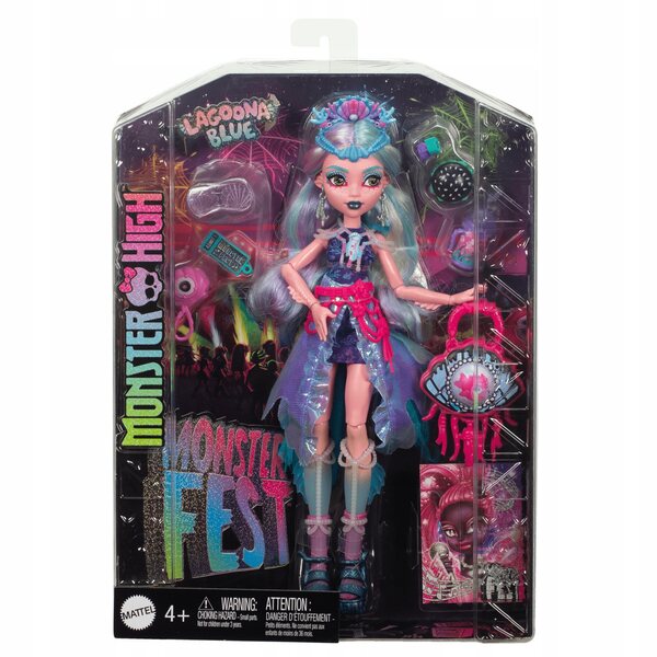 Lagoona Blue Monster High 29 cm mit Mode- und Festival-Accessoires