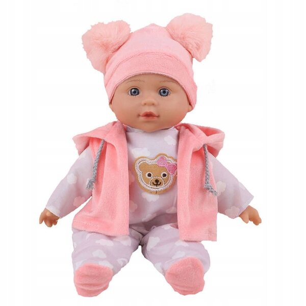 Julka Babypuppe 32 cm mit PL/ENG-Sound. Spielen Sie mit lächelnder Kleidung