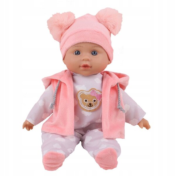 Julka Babypuppe 32 cm mit PL/ENG-Sound. Spielen Sie mit lächelnder Kleidung