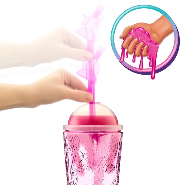 Barbie Pop Reveal Fruit Truskawka-Serie – 29 cm große Puppe mit 8 sensorischen Überraschungen