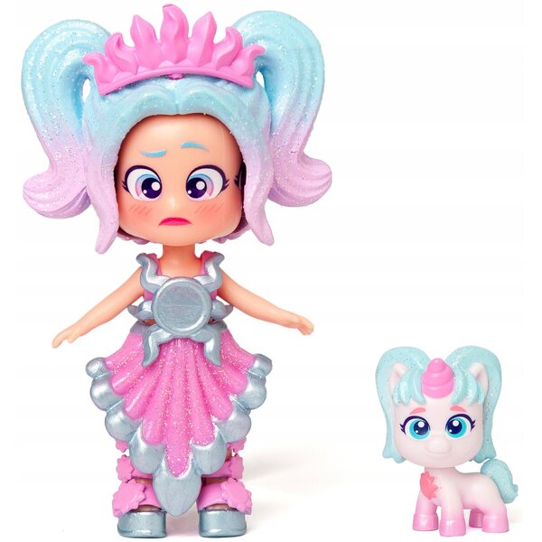 Kookyloos Glitter Unicorns Sunny Princess: Bambola con Unicorno e Accessori Scambiabili