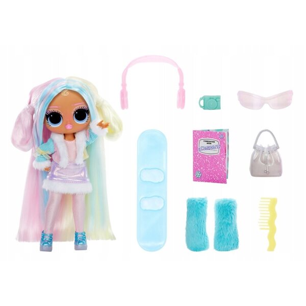 LOL Surprise Tweens Candylicious Snowboardista con 10 accessori moda inverno