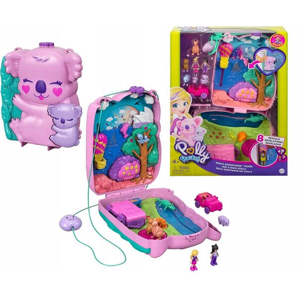 Polly Pocket Koala Sac Compact avec 2 Mini Poupées et Accessoires pour Enfants