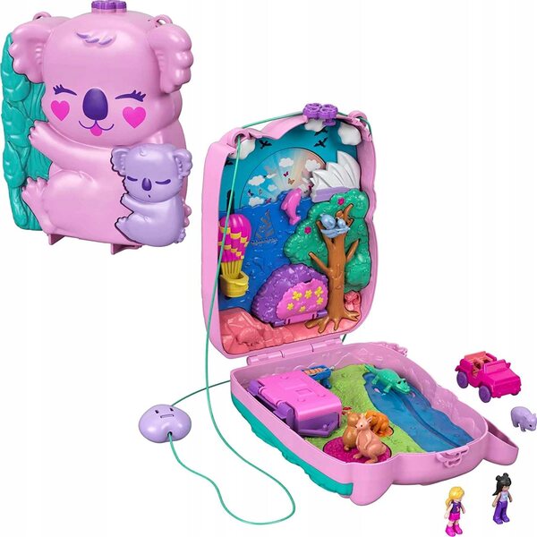 Polly Pocket Koala Sac Compact avec 2 Mini Poupées et Accessoires pour Enfants