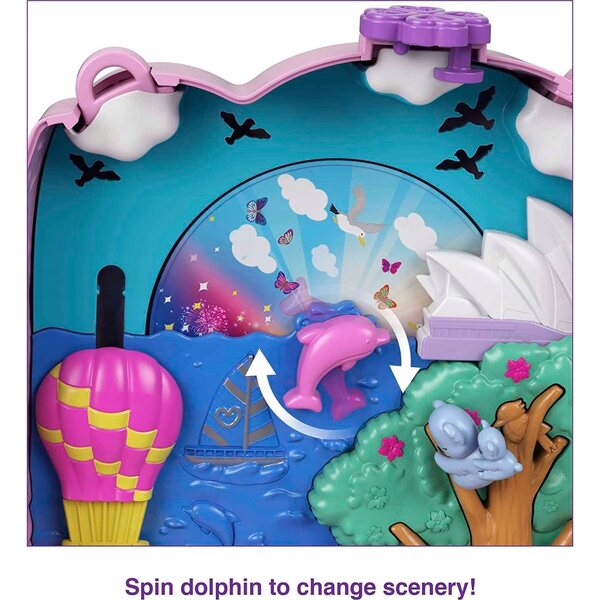 Polly Pocket Koala Sac Compact avec 2 Mini Poupées et Accessoires pour Enfants