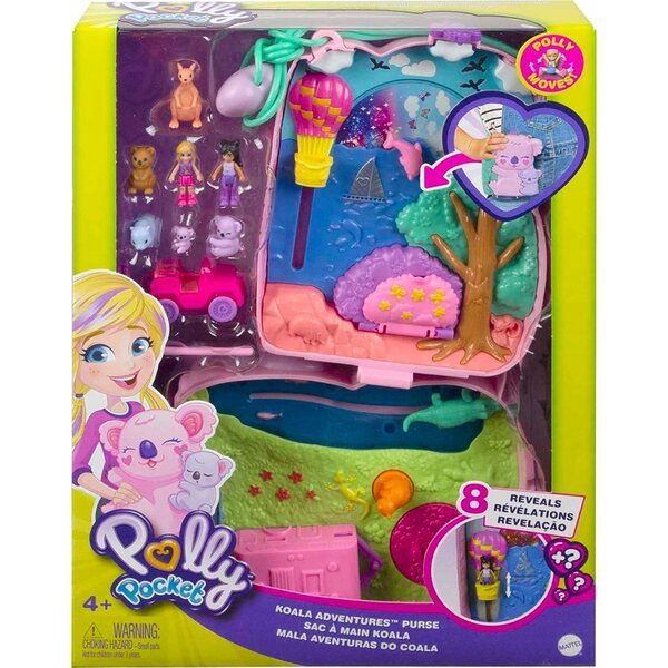 Polly Pocket Koala Sac Compact avec 2 Mini Poupées et Accessoires pour Enfants