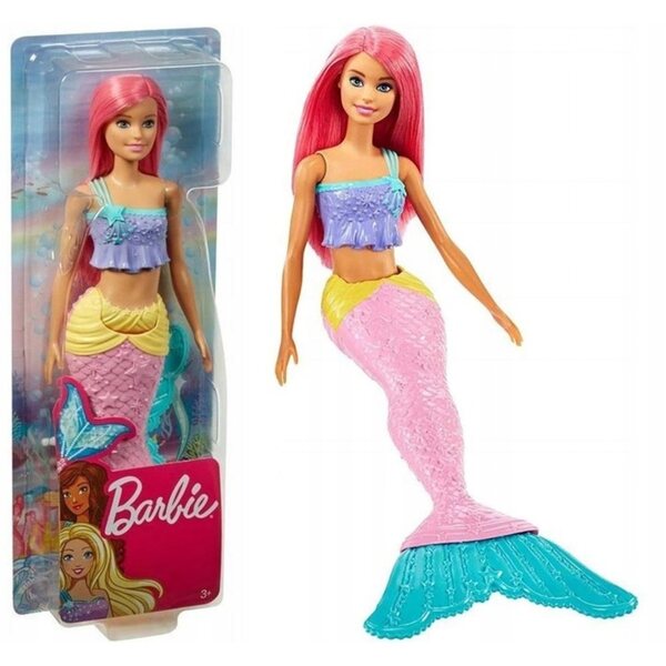 Barbie Dreamtopia Meerjungfrau mit buntem Schwanz und langen Haaren