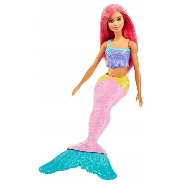 Barbie Dreamtopia Meerjungfrau mit buntem Schwanz und langen Haaren