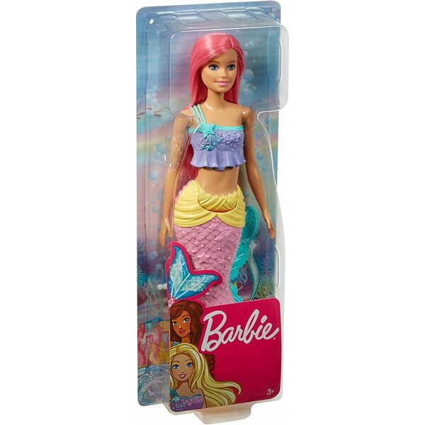 Barbie Dreamtopia Meerjungfrau mit buntem Schwanz und langen Haaren